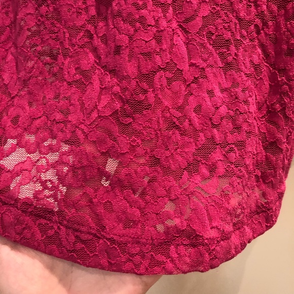Kirra Magenta Lace Blouse - Picture 2 of 8